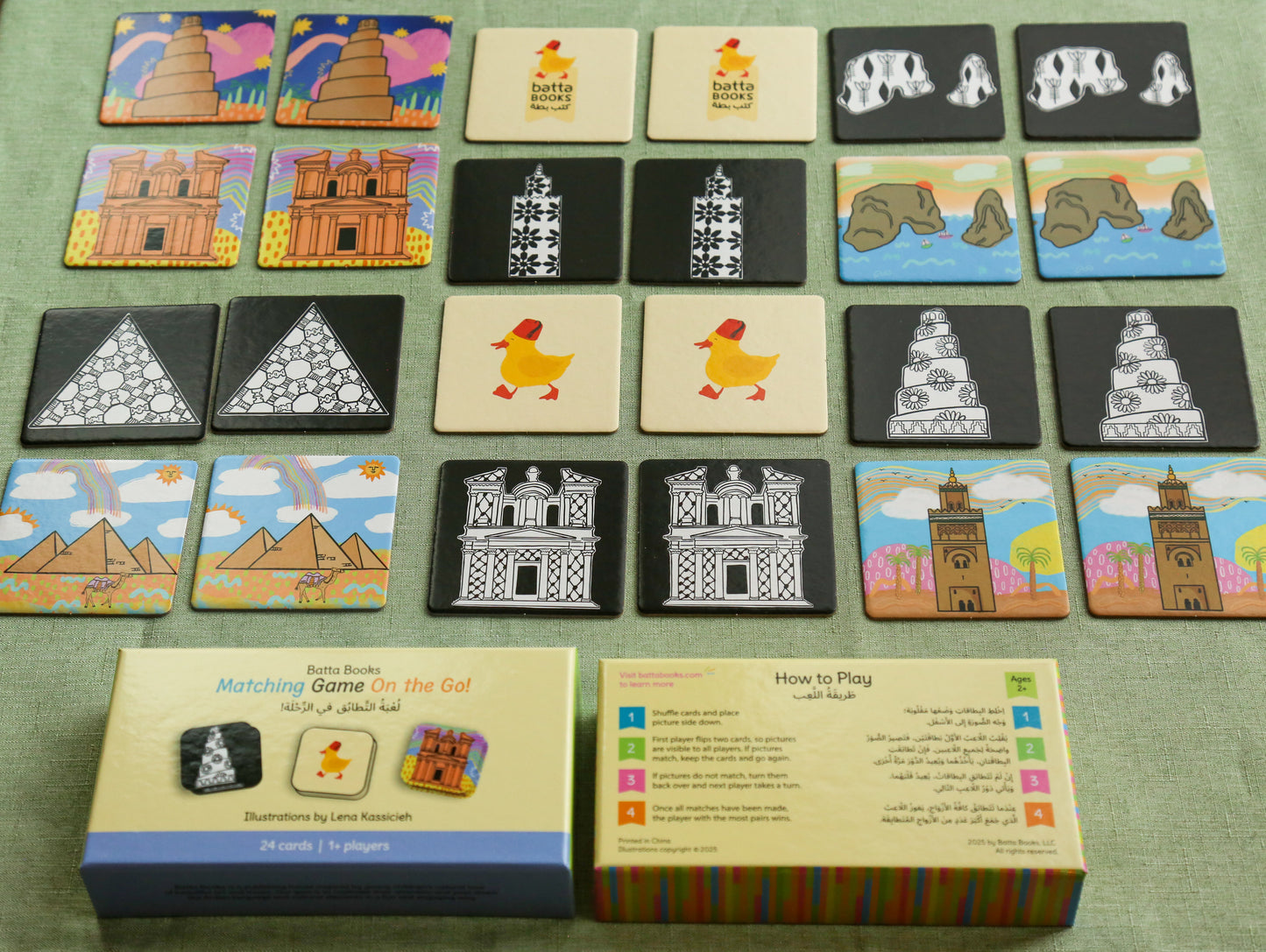 Batta Books Matching Game, On the Go!